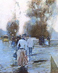 Frederick Childe Hassam The Quay ofTuileries, 1888-89 oil painting reproduction