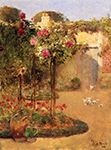 Frederick Childe Hassam The Rose Garden, 1888 oil painting reproduction