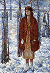 Frederick Childe Hassam The Snowy Winter of 1918, New York, 1918 oil painting reproduction