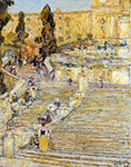 Frederick Childe Hassam The Spanish Steps, Rome, 1897 oil painting reproduction