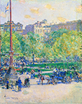 Frederick Childe Hassam Union Square, 1890-93 oil painting reproduction