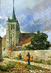 Frederick Childe Hassam Village Scene, Breton, 1887 oil painting reproduction