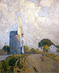 Frederick Childe Hassam Windmill at Sundown, East Hampton, 1898 oil painting reproduction