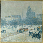 Frederick Childe Hassam Winter in Union Square, 1889-90 oil painting reproduction