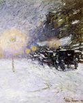 Frederick Childe Hassam Winter Midnight, 1894 oil painting reproduction