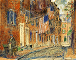 Frederick Childe Hassam Acorn Street, Boston, 1919 oil painting reproduction