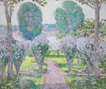 Frederick Childe Hassam Altheas, 1920 oil painting reproduction