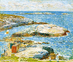 Frederick Childe Hassam Bathing Pool, Appledore, 1907 oil painting reproduction