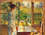 Frederick Childe Hassam Bowl of Goldfish, 1912 oil painting reproduction