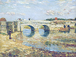 Frederick Childe Hassam Bridge Over the Stour, 1897 oil painting reproduction