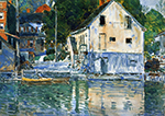 Frederick Childe Hassam Casa Eby, Cos Cob, 1906 oil painting reproduction