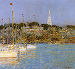 Frederick Childe Hassam Cat Boats, Newport, 1901 oil painting reproduction