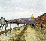 Frederick Childe Hassam Charles River and Beacon Hill, 1890-92 oil painting reproduction