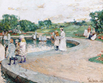 Frederick Childe Hassam Children in the Park, Boston oil painting reproduction