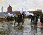 Frederick Childe Hassam Clearing Sunset (aka Corner of Berkeley Street and Columbus Avenue), 1890 oil painting reproduction