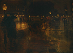 Frederick Childe Hassam Columbus Avenue, Boston, 1885 oil painting reproduction