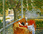 Frederick Childe Hassam Couch on the Porch, Cos Cob, 1914 oil painting reproduction