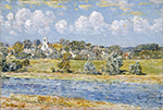 Frederick Childe Hassam Landscape at Newfields, New Hampshire, 1909 oil painting reproduction