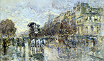 Frederick Childe Hassam Les Grands Boulevards, Paris, 1897 oil painting reproduction