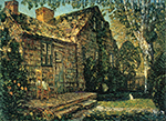 Frederick Childe Hassam Little Old Cottage, Egypt Lane, East Hampton, 1917 oil painting reproduction