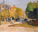 Frederick Childe Hassam Marlborough Street, Boston, 1889 oil painting reproduction