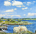 Frederick Childe Hassam Mill Site and Old Todal Dam, Cos Cob, 1902 oil painting reproduction