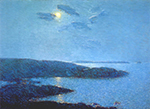 Frederick Childe Hassam Moonlight Scene, 1907 oil painting reproduction
