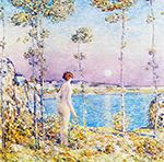 Frederick Childe Hassam Moonrise at Sunset, 1800 oil painting reproduction