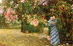 Frederick Childe Hassam Mrs. Hassam at Villiers-le-Bel, 1888 oil painting reproduction