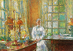 Frederick Childe Hassam Mrs. Holley of Cos Cob, Connecticut, 1912 oil painting reproduction