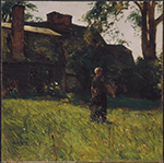 Frederick Childe Hassam Old Fairbanks House, Dedham, Massachusetts, 1884 oil painting reproduction