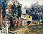 Frederick Childe Hassam Old House, Nantucket, 1882 oil painting reproduction