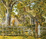 Frederick Childe Hassam Old Mumford House, Easthampton, 1918 oil painting reproduction