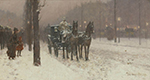 Frederick Childe Hassam Paris, Winter Day, 1887 oil painting reproduction