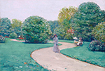 Frederick Childe Hassam Park Monceau, Paris, 1888-89 oil painting reproduction