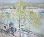 Frederick Childe Hassam Pont Royal, Paris, 1897 oil painting reproduction