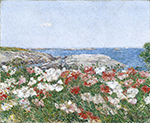 Frederick Childe Hassam Poppies on the Isles of Shoals, 1890 oil painting reproduction
