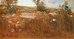 Frederick Childe Hassam Poppies, Isles of Shoals, 1890 oil painting reproduction