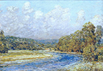 Frederick Childe Hassam River Landscape oil painting reproduction