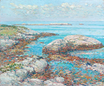 Frederick Childe Hassam Rocks at Appledore, Morning, 1909 oil painting reproduction