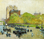 Frederick Childe Hassam Spring Morning in the Heart of the City (aka Madison Square, New York), 1890 oil painting reproduction