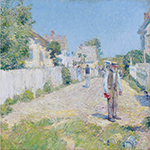 Frederick Childe Hassam Street in Gloucester, 1896 oil painting reproduction