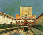 Frederick Childe Hassam The Alhambra (aka Summer Palace of the Caliphs, Granada, Spain), 1883 oil painting reproduction