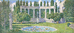 Frederick Childe Hassam The Josiah Bartlett Garden, Amagansett, Long Island, 1933 oil painting reproduction