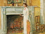 Frederick Childe Hassam The Mantle Piece, 1912 oil painting reproduction