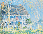 Frederick Childe Hassam The Old Brush House, Cos Cob, 1902 oil painting reproduction