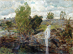 Frederick Childe Hassam The Quarry Pool, Folly Cove, Cape Ann, 1918 oil painting reproduction