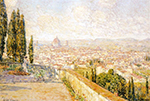 Frederick Childe Hassam View of Florence from San Miniato oil painting reproduction