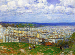 Frederick Childe Hassam View of New York from the Top of Fort George, 1920 oil painting reproduction