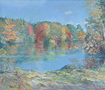 Frederick Childe Hassam Walden Pond oil painting reproduction